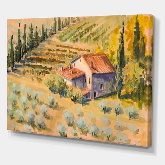 Designart - Little Farm In Countryside